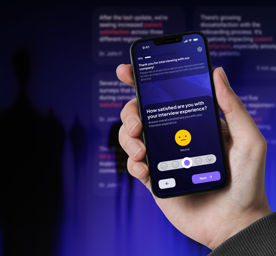 Screver feedback experience on a phone